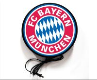 Bayern Munich lightbox ป้าย ป้ายไฟ ป้ายLED ป้ายฟุตบอลไบเอิร์นมิวนิก ป้ายตกแต่งร้าน ป้ายด้านเดียว ป้ายติดผนัง พร้อมโลโก้ ขนาด 30-40 ซม.