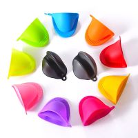 Thicken Silicone Baking Oven Mitts Microwave Oven Glove Insulation Non Stick Anti-slip Grips Bowl Pot Clips Kitchen Gadgets