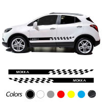 Car Door Side Skirt Stickers For OPEL MOKKA X Racing Stripes Sport Body Decoration Exterior DIY Vinyl Decals Accessories