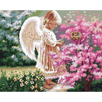 GATYZTORY 60×75cm Painting By Numbers Girl Angel Paint By Number Figure On Canvas Home Decoration DIY Gift Wall Art Picture