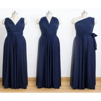 Buy Navy Blue Dress Wedding Plus Size ...