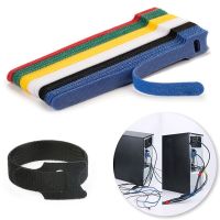 Desk Cable Organizer Adhesive Nylon Cable Management Tape - 30pcs Cable Ties Color - Aliexpress