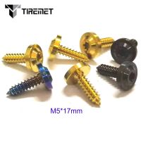 1Pc M5 x 17mm GR5 Titanium Alloy Self Tapping Disc Torx Screw Bolts For Car Motorcycle Scooter Modified Parts Bike Accessories