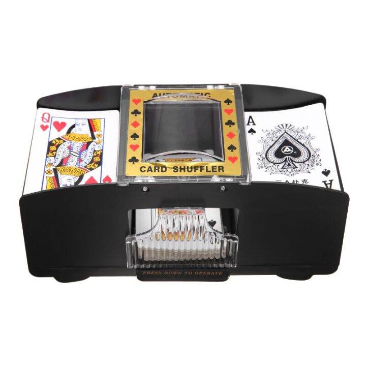 new-1pc-black-2-decks-automatic-card-shuffler-durable-portable-board-games-poker-sorter-machine-dispenser