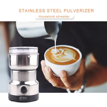 Electric Stainless Steel Household Grinding Milling Machine Coffee Bean  Grinder Home Tool For Seed Nut