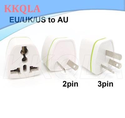 QKKQLA Universal EU US UK to 2pin 3Pin AU Power Plug Adapter New Zealand Australia wall charger Travel Plug US/UK/EU to AU/NZ Converter
