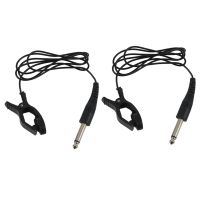 2X Black Universal Guitar Acoustic Clip on Pickup Piezo Contact Microphone