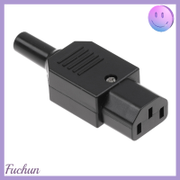 [Fuchun] 1ชิ้น16A 250V ปลั๊กเคเบิลเชื่อมต่อตรง C13หัวเสียบตัวเมีย3ขา C14