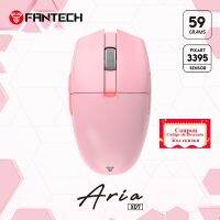 FANTECH เซ็นเซอร์เกม XD7อาเรียเมาส์ไร้สาย PIXART 3395 26000DPI 650Ips สีชมพูเมาส์สำหรับเล่นเกมส์ TTC ตัวเข้ารหัสทองสำหรับแล็ปท็อปพีซี