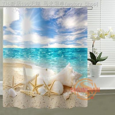 【CW】✁☒  Custom Shower Curtain Sea curtain polyester Fabric