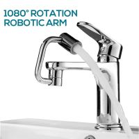 【hot】 Faucet Extender 1080 Rotating Metal U Shaped Robotic Arm Splash-proof Filter