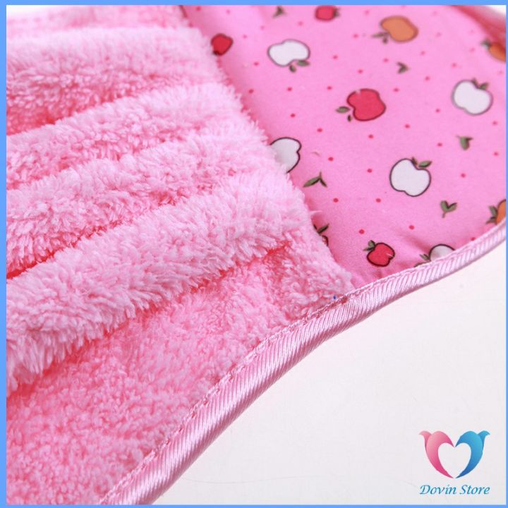 dovin-ผ้าขนหนูขนเช็ดมือ-สีสันสดใส่-coral-fleece-towel