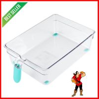 กล่องจัดเก็บในตู้เย็นมีด้ามจับ20x31x8.5cm. KECHFRIDGE STORAGE BOX KECH 24405 20X31X8.5CM CLEAR **ราคารวม Vat แล้วค่ะ ไม่มีบวกเพิ่ม**