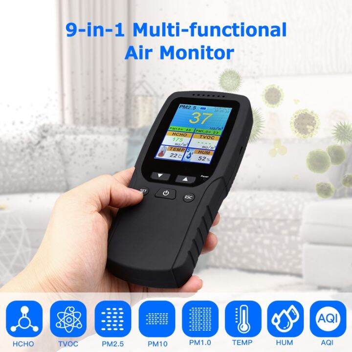 9-in-1-air-quality-monitor-indoor-outdoor-pm2-5-pm1-0-pm10-hcho-detector-tester-temperature-and-humidity-sensor