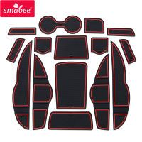 Smabee Anti-Slip Gate Slot Mat Rubber Coaster for KIA Sorento XM 2010 2011 2012 2013 2014 Kia Sorento R Accessories Stickers