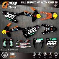 QUEEN X MOTOR Custom Team Graphics Decals Stickers Kit For KTM 2016 2017 2018 SX SXF , 2017 2018 2019 EXC XC-W EXC-F 020