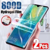 800D 2PCS Protective Hydrogel Film For Huawei P20 P30 Lite Pro nova 3 P smart 2019 Screen Protector For Mate 20 30 Pro Not Glass Cables Converters