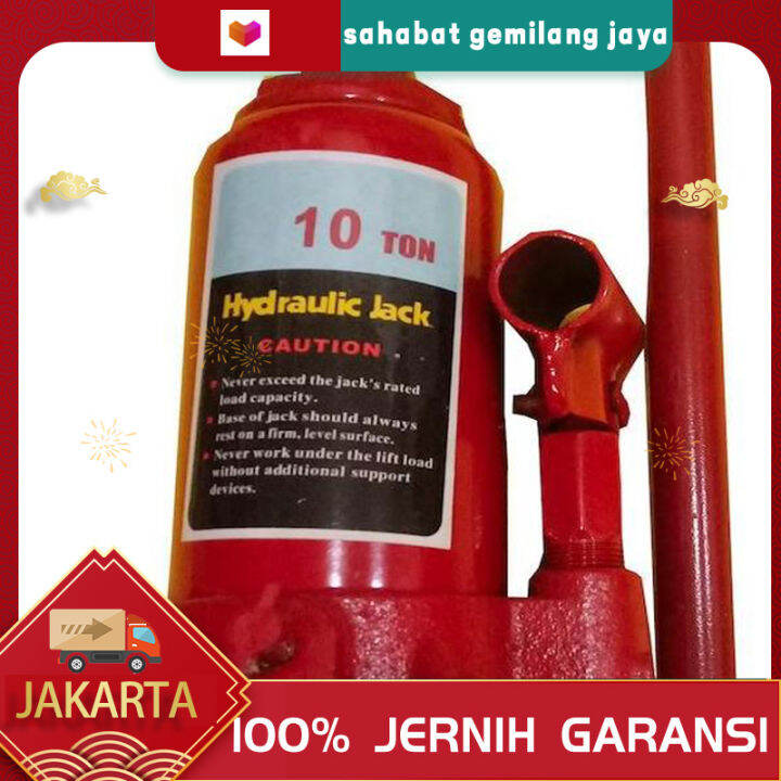 Dalam Stok Dikirim Dari Jakarta Dongkrak Botol Ton Hydraulic Jackt Terlariss Dongkrak