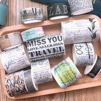 English magazine letters Washi Tape DIY Scrapbooking Sticker Label Masking Tape School Office Supply Gift Stationery Pendants