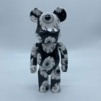 Bearbrick 400% Mishka กล่องอะคริลิตกแต่งอินเทรนด์ของเล่นตุ๊กตาในสต็อก