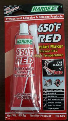 Hardex hi-temp red กาวซิลิโคนทนความร้อน 100% กาวแดง