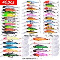 10-40Pcs ช้า Minnow Fishing Lure ชุด7-12ซม. Wobblers Crankbaits Isca เหยื่อ Hard ประดิษฐ์ปลาคาร์พเหยื่อตกปลา Pesca