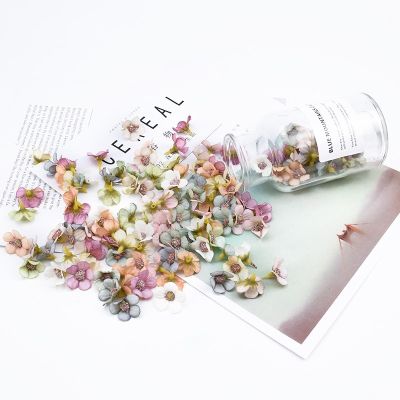 【YF】┇₪  50 Pieces Fake Flowers for Scrapbooking Wedding Diy Gifts Artificial WholesaleTH