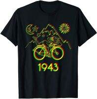 Bicycle Day 1943 Lsd Acid Hofmann Trip Tshirt Funny Black Cotton Tee Gift Men