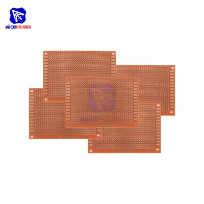 diymore 5PCS/Lot Universal PCB Board 90x70 mm 2.54mm Hole Pitch Prototype Paper Printed Circuit Panel 9x7 cm Single Sided Board Artificial Flowers  Pl