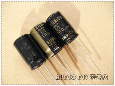 ELECYINGFO ELNA Black Gold SILMIC II Generation 100uF 50V100uf Audio Electrolytic Capacitor