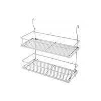 ชุดตะแกรงแขวนสเตนเลส 2 ชั้น BRISK W02 44 ซม.KITCHEN RACK BRISK W02 44CM **จัดส่งด่วนทั่วประเทศ**