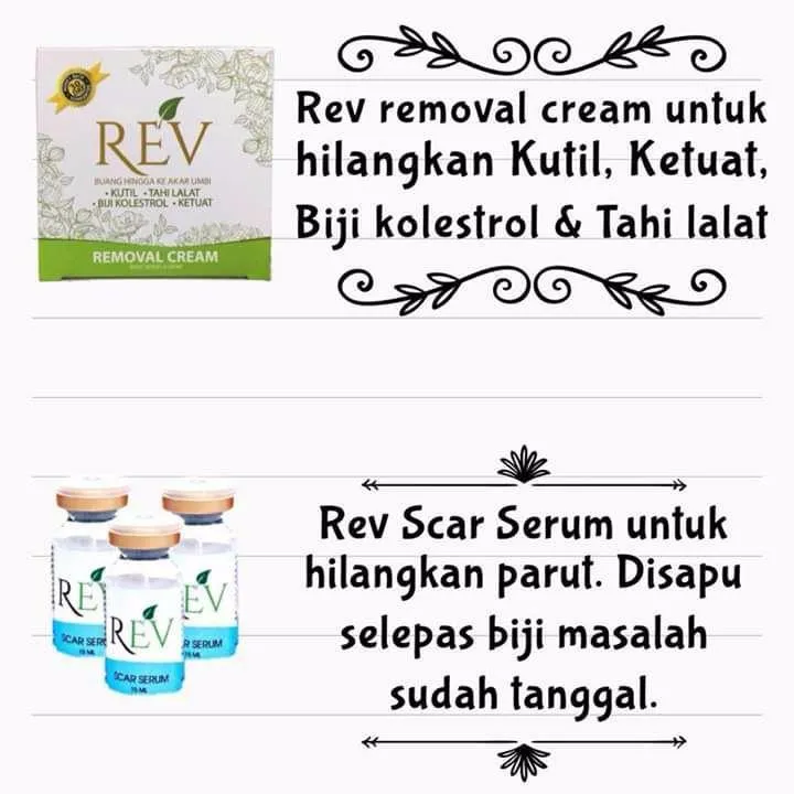 Rev removal cream