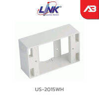 LINK Plastic Wall Box 2″x4″ ลึก 38 mm. (สีขาว) รุ่น US-2015WH