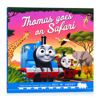 Small train Thomas and friends Thomas &amp; friends Thomas goes on safari imported English original picture book paperback childrens English Enlightenment picture story book