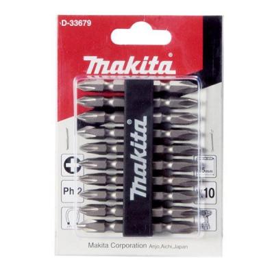 Makita ดอกไขควง 4เเฉกหัวเเฉก 2ด้าน ยาว 65 มม. รุ่น D31740 เเพ็ค x10ตัว ของเเท้!!