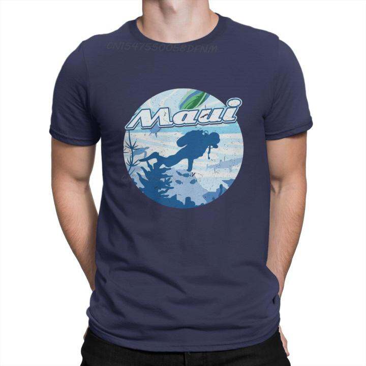 diving-newest-t-shirt-for-men-maui-holiday-diver-camisas-basic-t-shirt-male-custom-christmas-gifts-oversized-t-shirt-outdoorwear