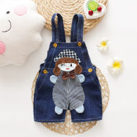 DIIMUU ฤดูร้อนแฟชั่น 1 2 3 ปีเด็กหญิง Overalls ทารกเด็กวัยหัดเดิน Denim กางเกงขาสั้นเสื้อผ้าเด็กผู้หญิงสั้นกางเกงการ์ตูน Bottoms Clothing