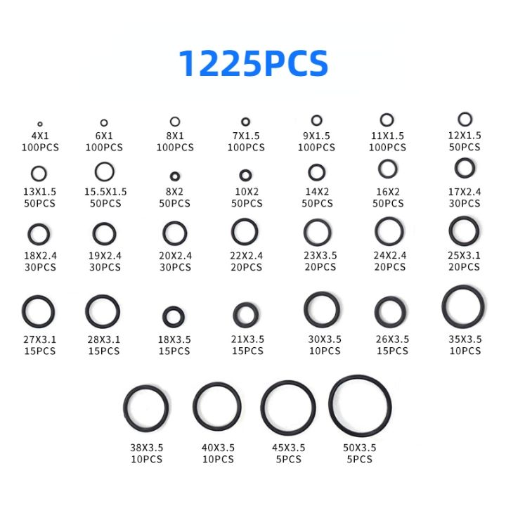 1200-1225pcs-32-sizes-universal-car-air-conditioning-nbr-o-rings-auto-repair-tools-compressor-rubber-rings-sealant-box-kit-set