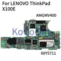 Kocoqin แล็ปท็อปเมนบอร์ด LENOVO Thinkpad เมนบอร์ด X100E AMGMV400 DAFL3BMB8E0 60Y5711