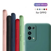 เคสโทรศัพท์ซิลิโคนเหลวสี่เหลี่ยมกันกระแทกสำหรับ OPPO A76 A96 A16 A16s A16K A95 A55 A15 A15s A94 A74 A54 A93 A53 A33 A32 4G 5G 2022 2023