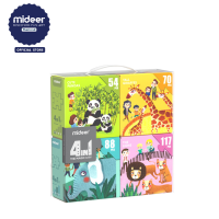 Mideer มิเดียร์ 4 in 1 Puzzle- animal เซตจิ๊กซอว์รูปสัตว์