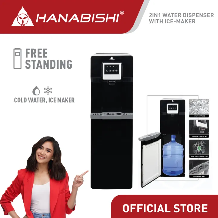 Hanabishi 2in1 Water Dispenser with Icemaker Lazada PH