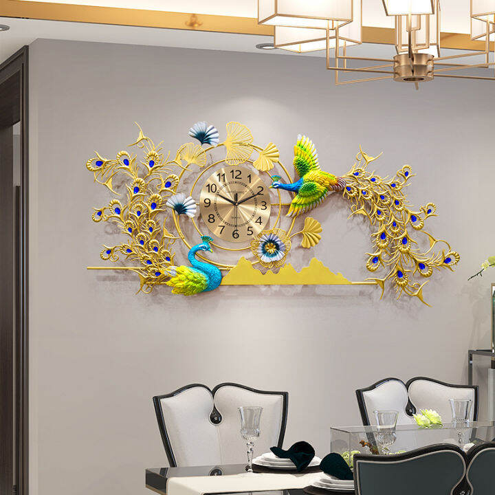 Peacock Wall Clock Pure Copper Dial 100cm ThreeYear Warranty Logistics