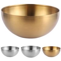 Large Capacity Stainless Steel Salad Bowls Korean Soup Rice Noodle Ramen Bowl Kitchen Food Container