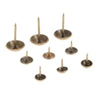 ♟☑✁ 100pcs Antique Brass Upholstery Nail Jewelry Gift Wine Box Sofa Decorative Tack Stud 7mm/9mm/13mm Pushpin Doornail Sofa screws