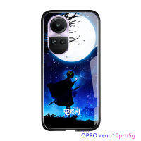 Serpens เคสสำหรับ OPPO Reno10 Pro 5G,อะนิเมะเคสโทรศัพท์ฆ่าปิศาจกันกระแทกสำหรับเด็กผู้หญิง Kimetsu No Yaiba Tanjirou Nezuko กระจกเทมเปอร์ฝาครอบเคสกันกระแทก