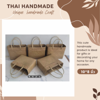 กระจูดสานทรงกล่องพับขอบ ส่งจากแหล่งผลิต งานจากวัสดุธรรมชาติ Thaihandmade ของรับไหว้ #krajoodbag #thaihandmade #ของขวัญ#กระเป๋าสาน