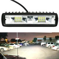 Gucanou 48W ไฟตัดหมอก LED สำหรับรถออฟโรด SUV รถบรรทุกทำงานแถบหลอดไฟไฟสปอตไลท์สำหรับขับรถ