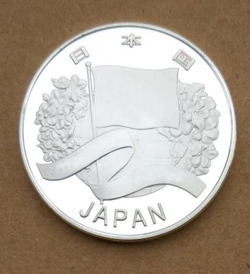 เหรียญเงินที่ระลึกจากญี่ปุ่นขนาด40มม. ชุบเงิน