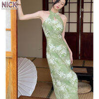 NICK อารมณ์จีน,ความปรารถนาที่บริสุทธิ์,Slit,Cheongsam,กระโปรงยาว,หญิง